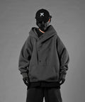 Unisex Grey Layered Hoodie