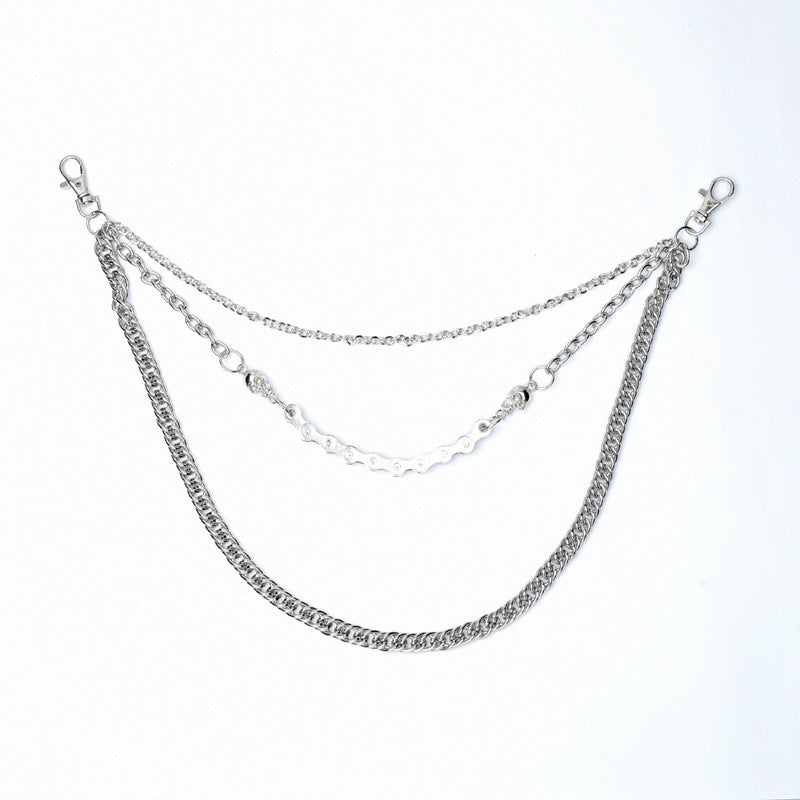 Triple-layer Skull Trouser Chain