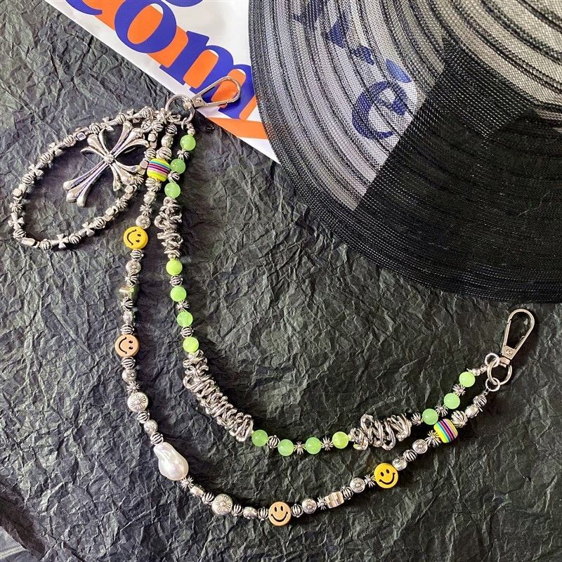 Smiley Acrylic bead Chain