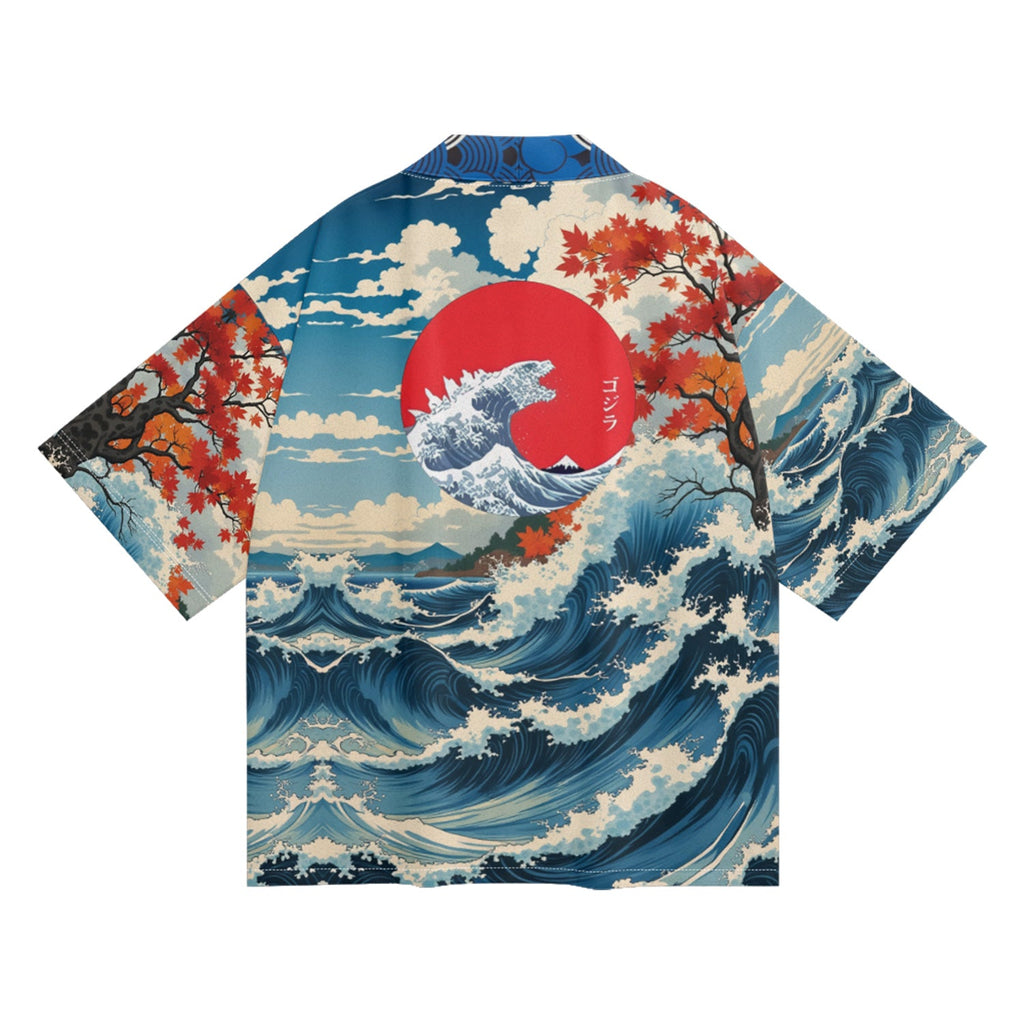 Unisex Blue Oceans Kimono