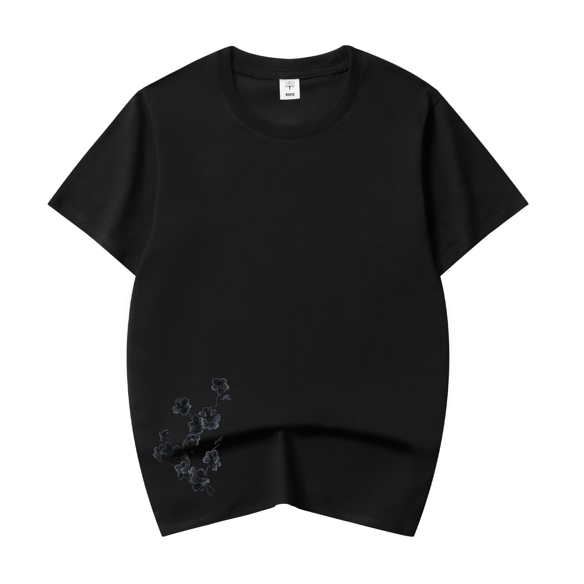 Unisex Moon Fox Embroidered Tee