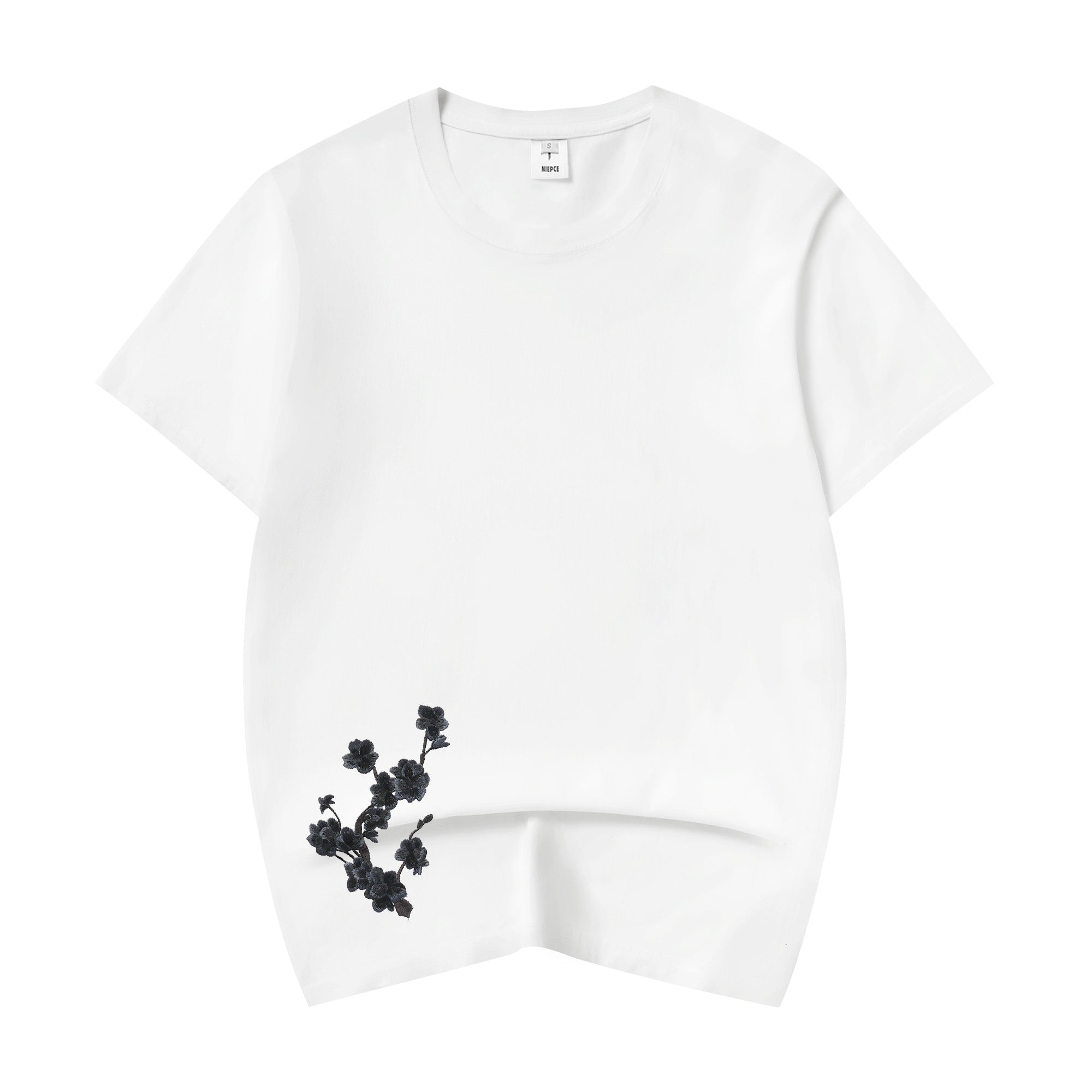 Unisex Moon Fox Embroidered Tee