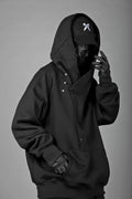 Unisex Black Layered Hoodie