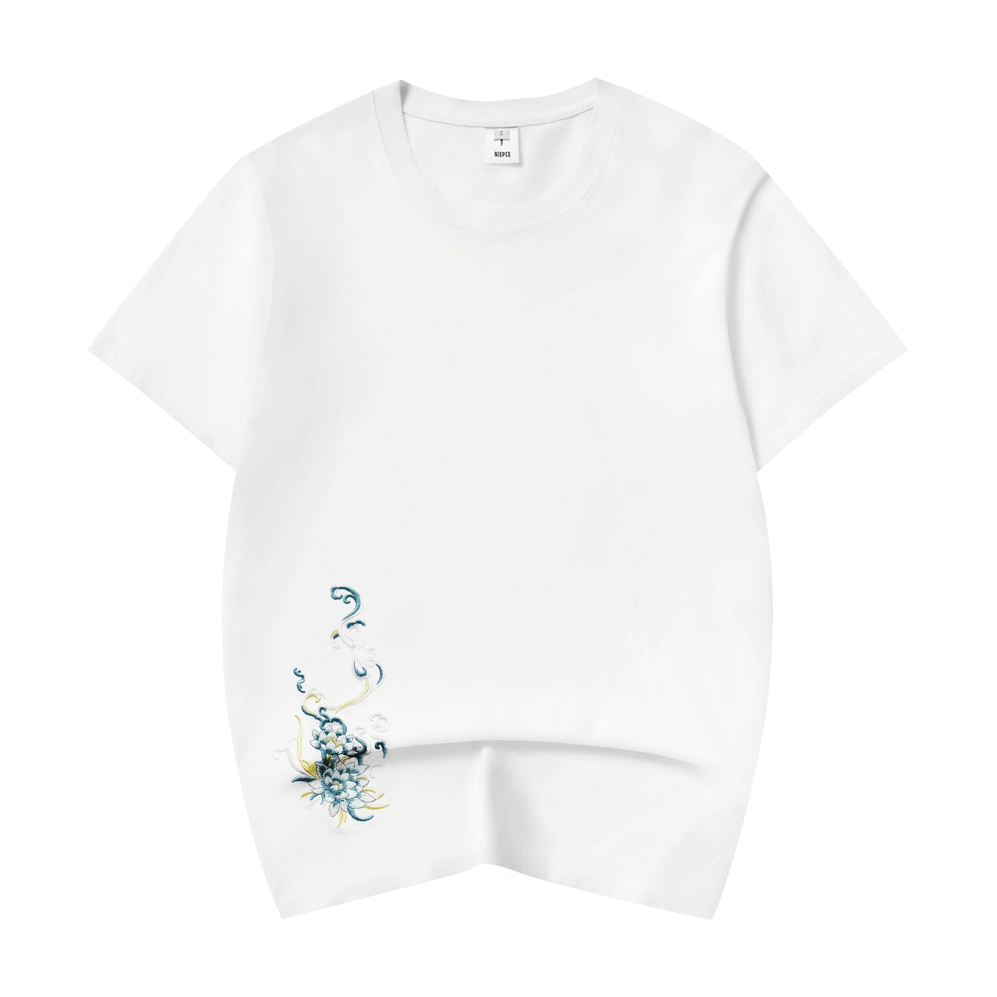 Unisex Blue Kirin Embroidered Tee