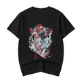 Unisex Red Koi Wave Rider Embroidered Tee