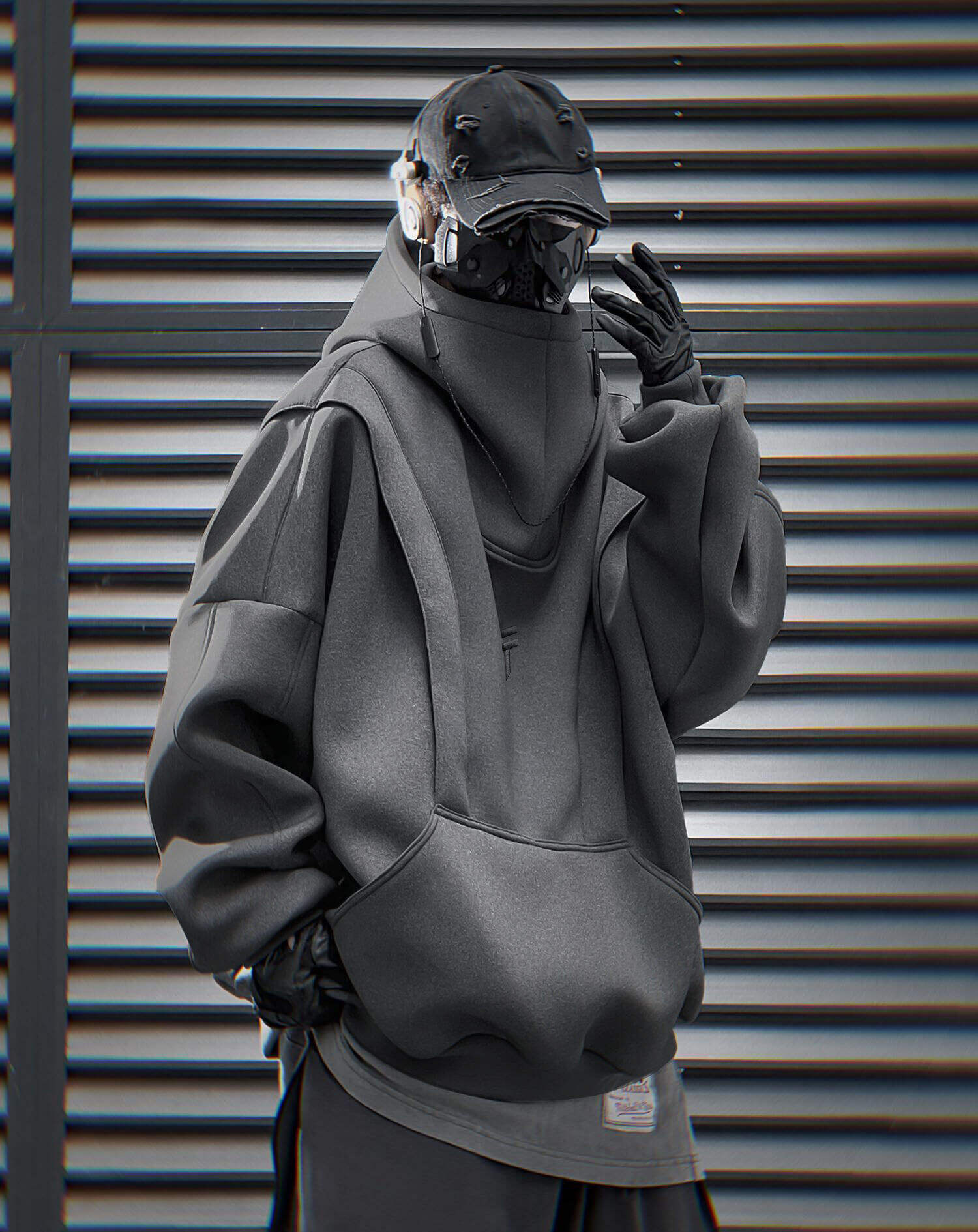 Unisex Grey Nexus Hoodie