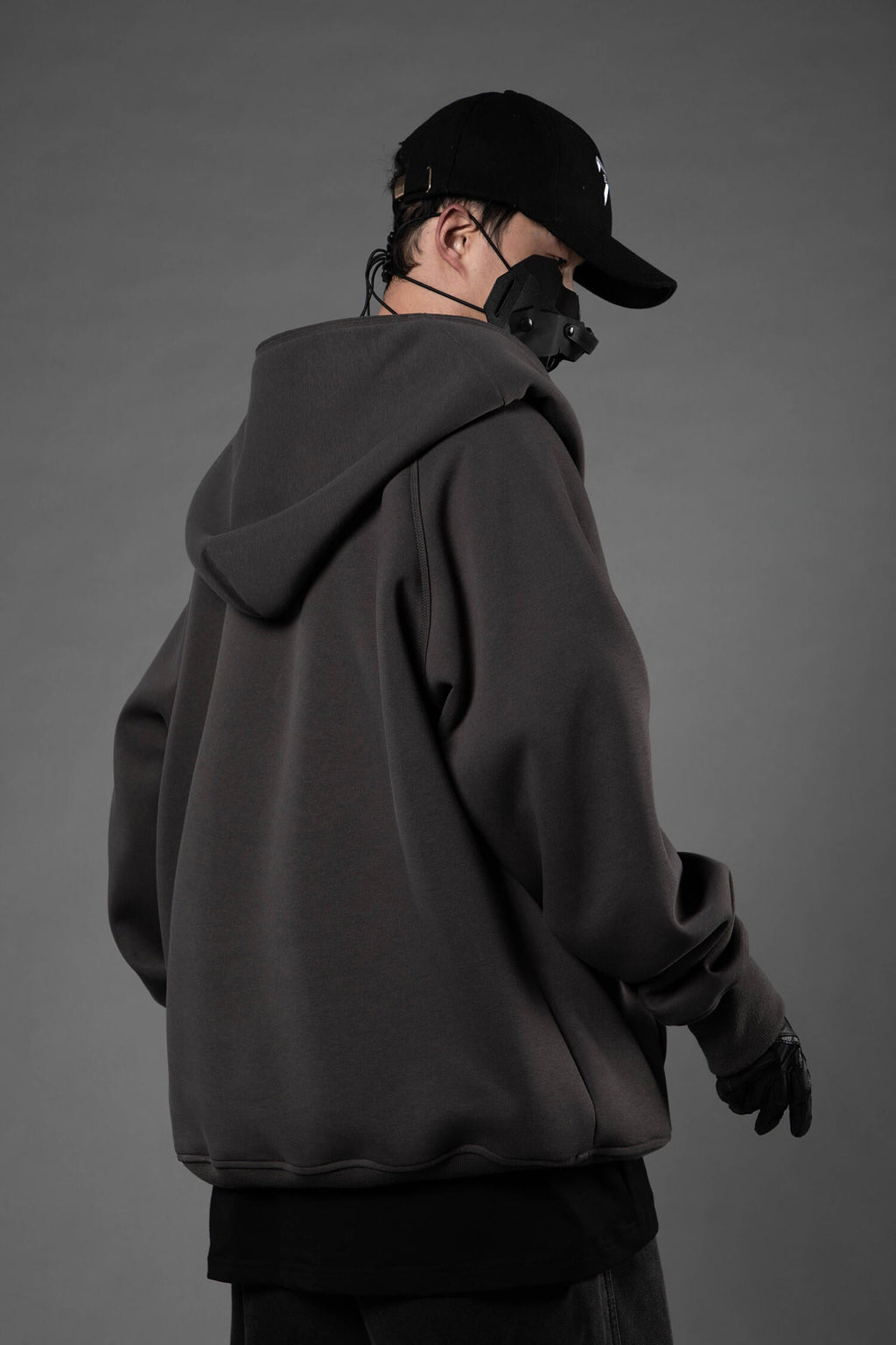 Unisex Grey Layered Hoodie