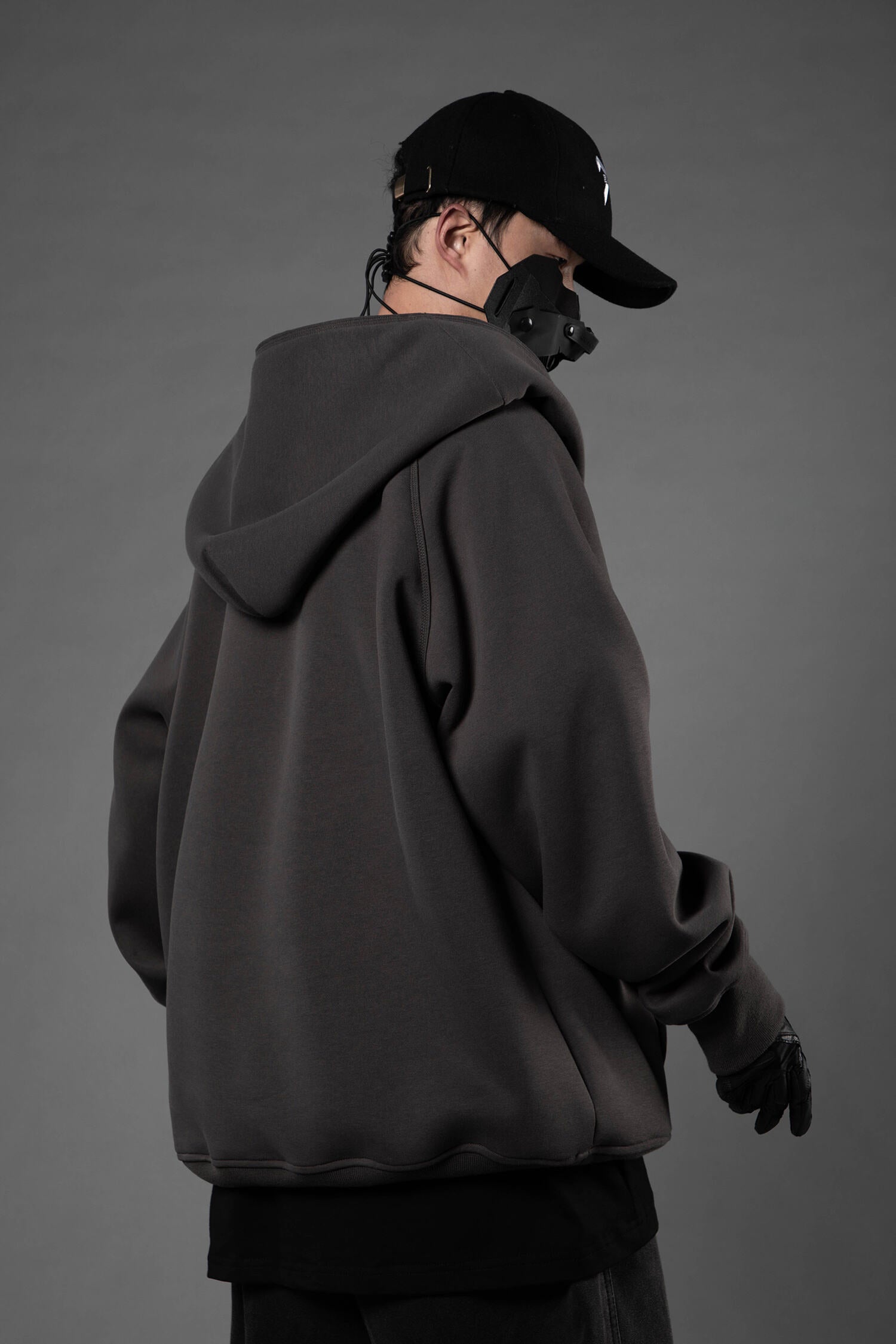 Unisex Grey Layered Hoodie