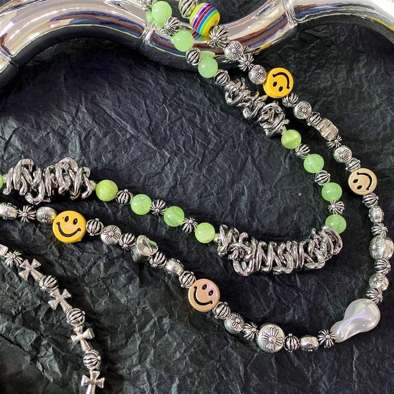 Smiley Acrylic bead Chain