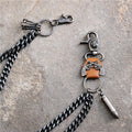 Gun Metal Double-layer Trouser Chain