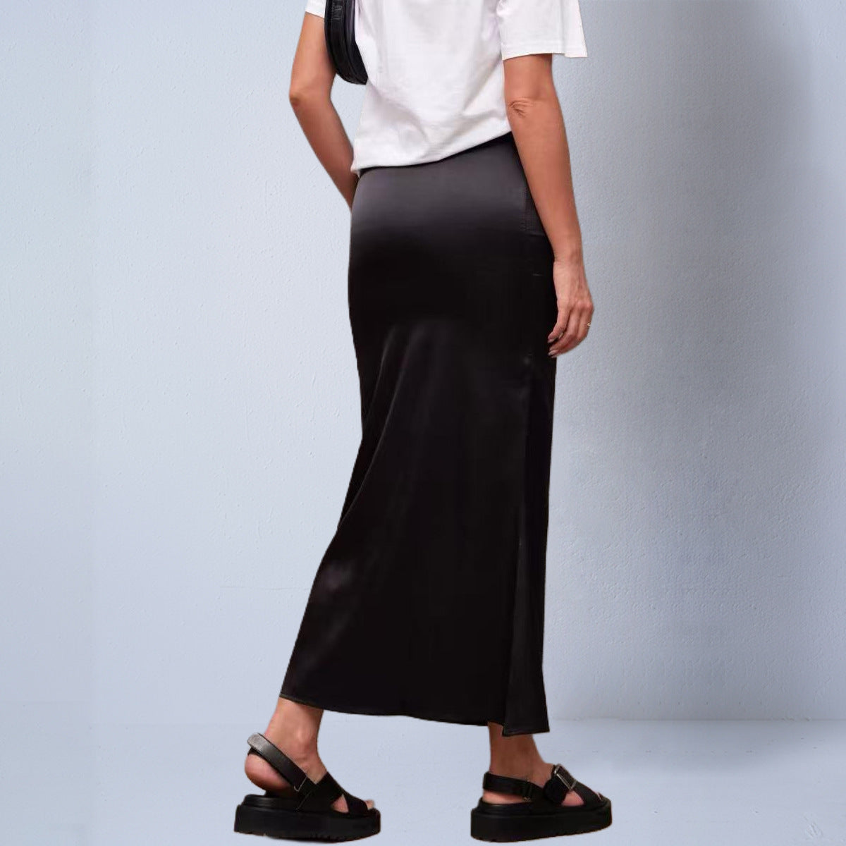 Satin Mermaid Bodycon Skirt
