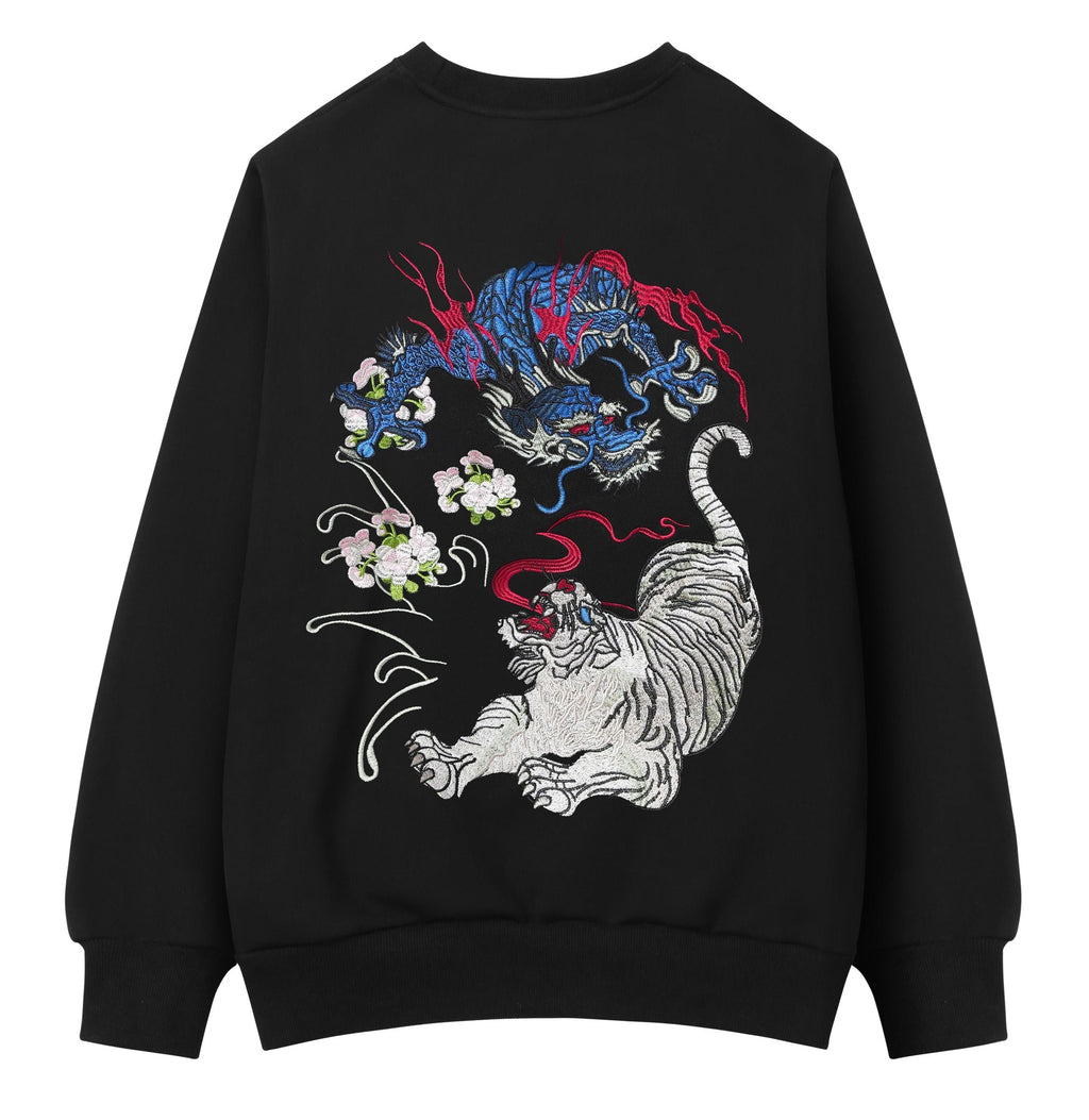 Unisex War of Beasts Embroidered Sweater