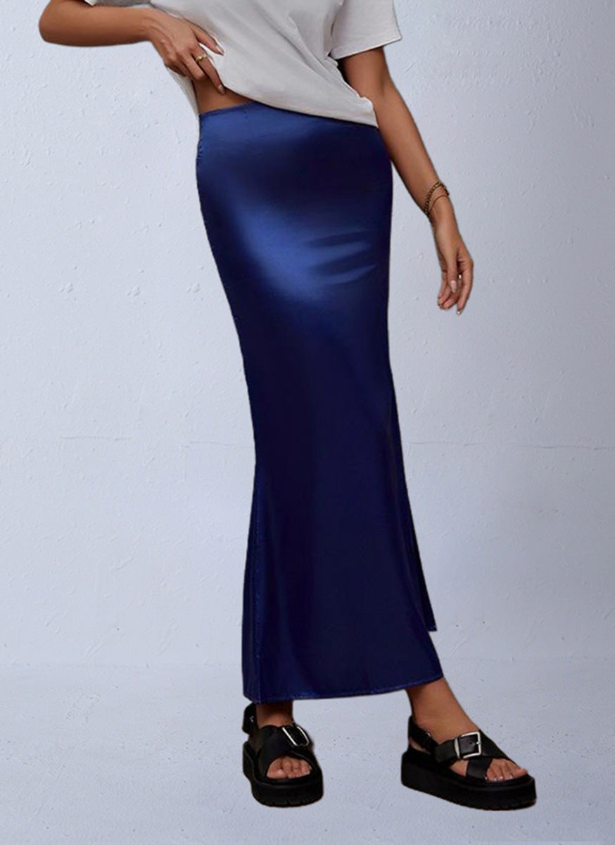 Satin Mermaid Bodycon Skirt