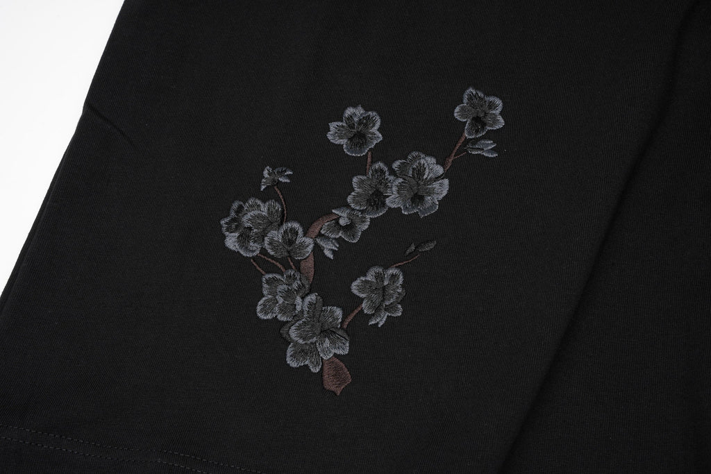 Unisex Moon Fox Embroidered Tee