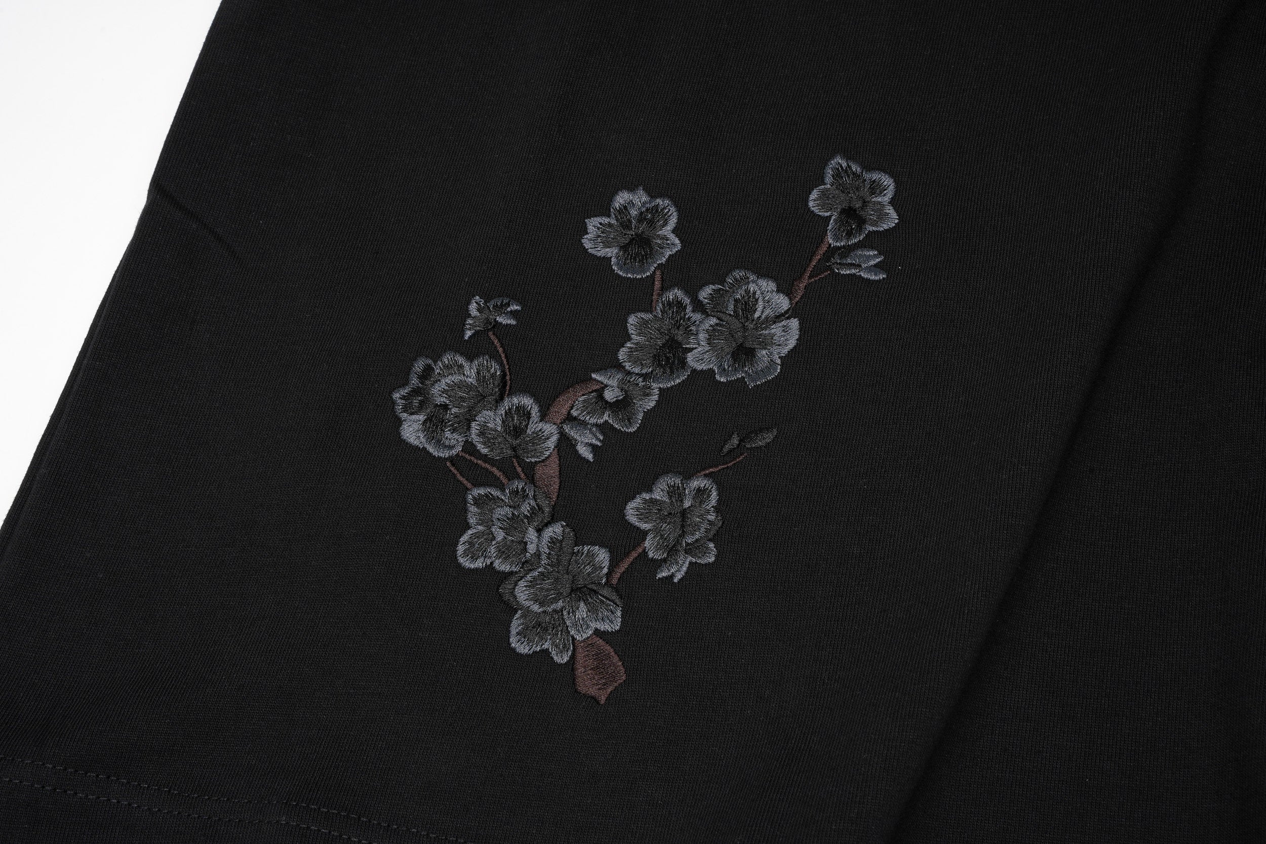 Unisex Moon Fox Embroidered Tee