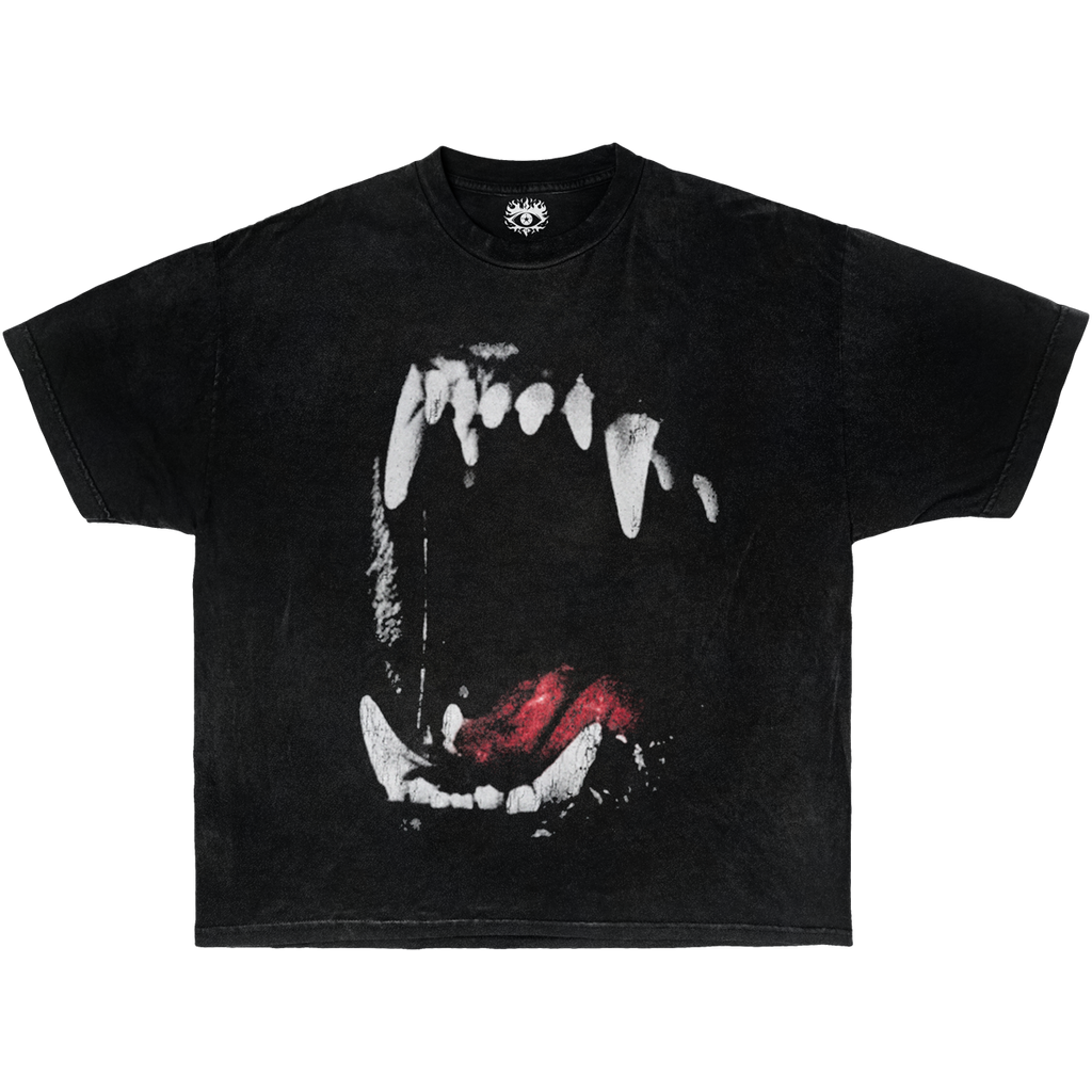 Unisex Dog Teeth Streetwear Boxy Tee