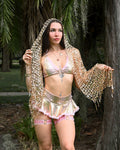 Gold Sequin Scarf