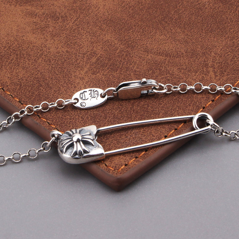 Cross Pin Necklace