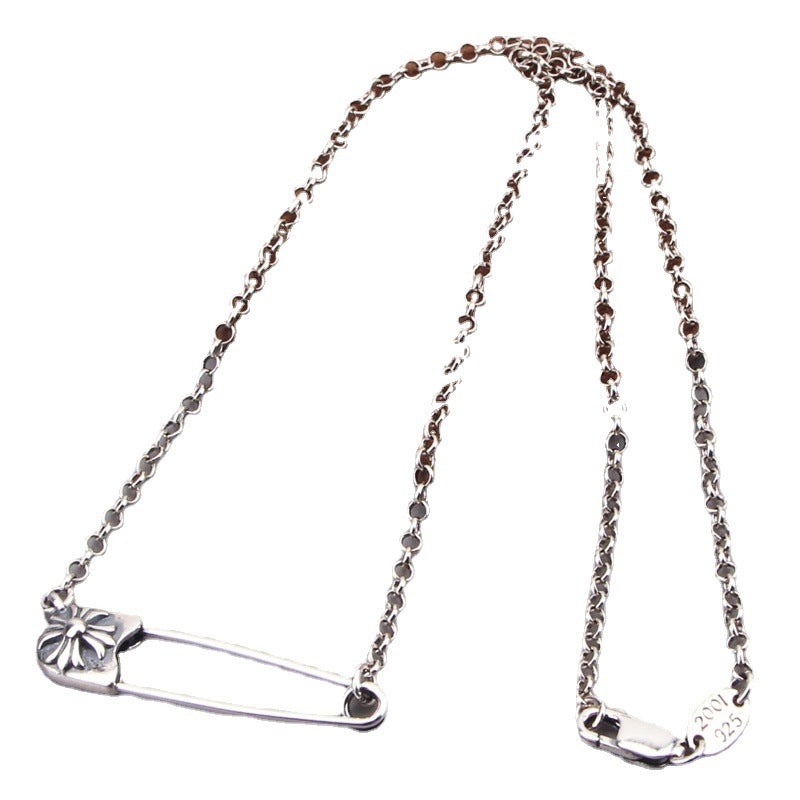 Cross Pin Necklace