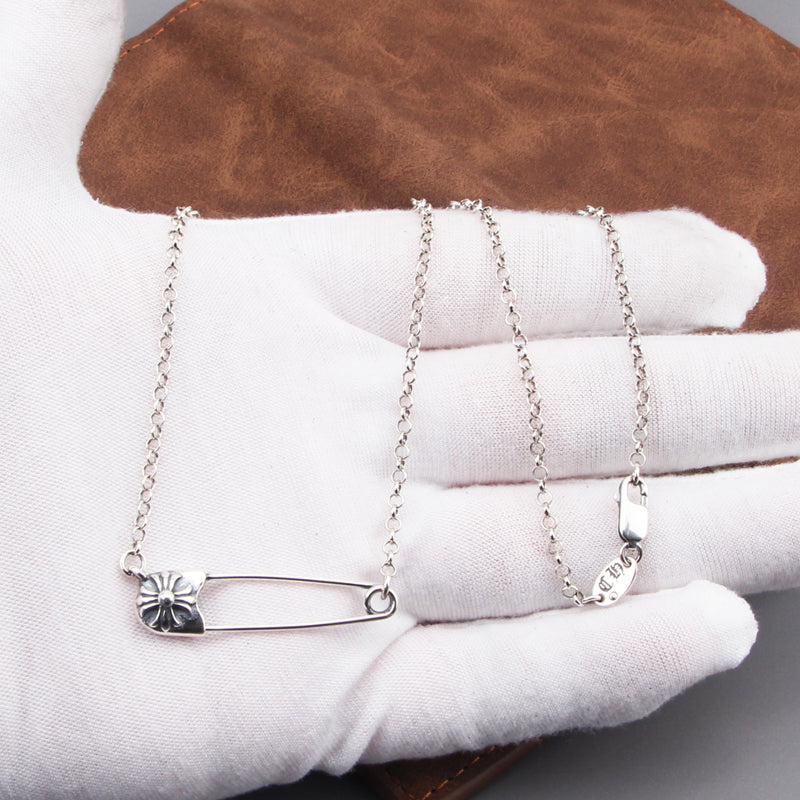 Cross Pin Necklace
