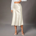 Satin Midi Skirt