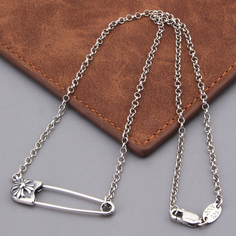 Cross Pin Necklace