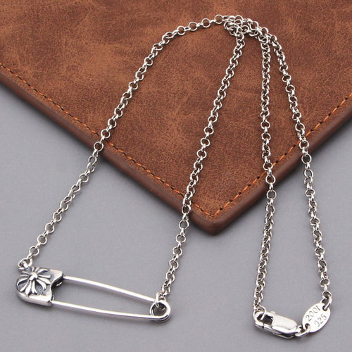 Cross Pin Necklace