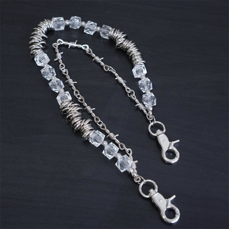 Thorn&Pearl Double-layer Chain