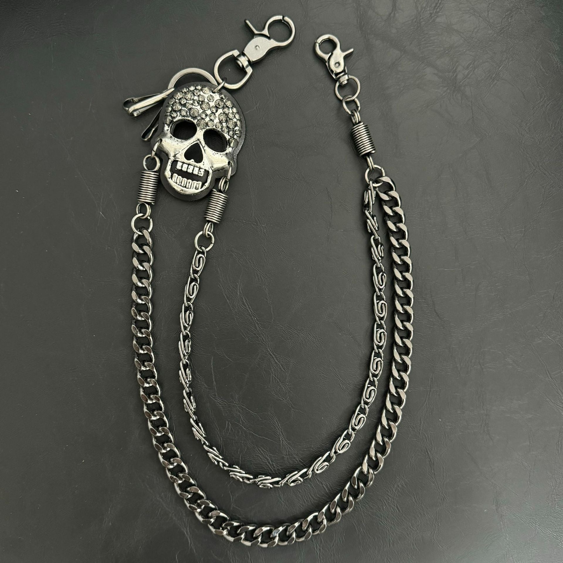 Pirate Skull Double-layer Chain