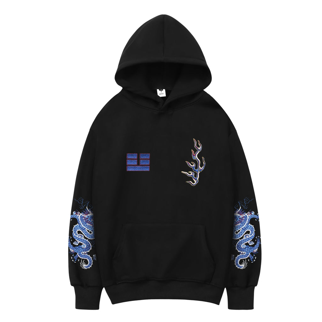 Unisex Blue Lightning Hoodie