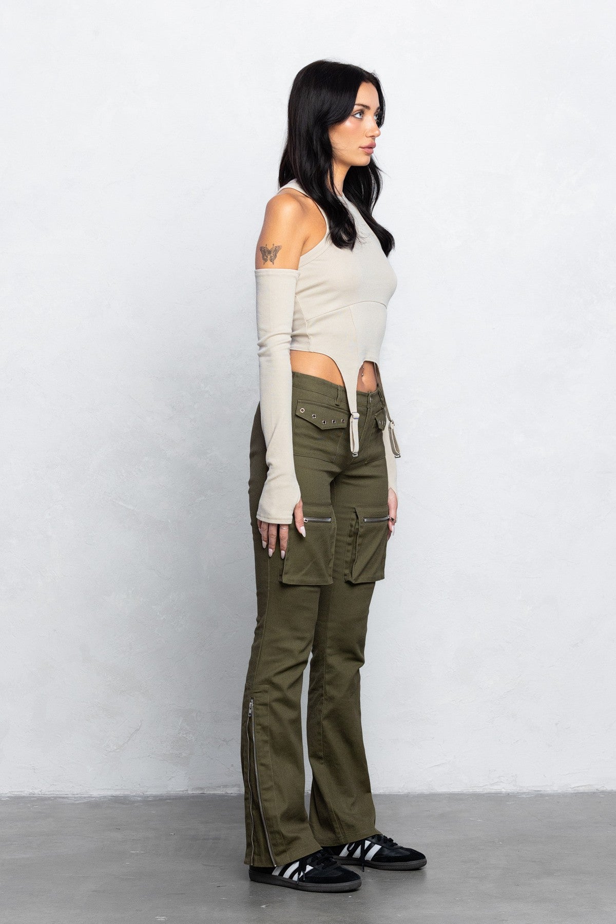Cargo Bootcut Pants
