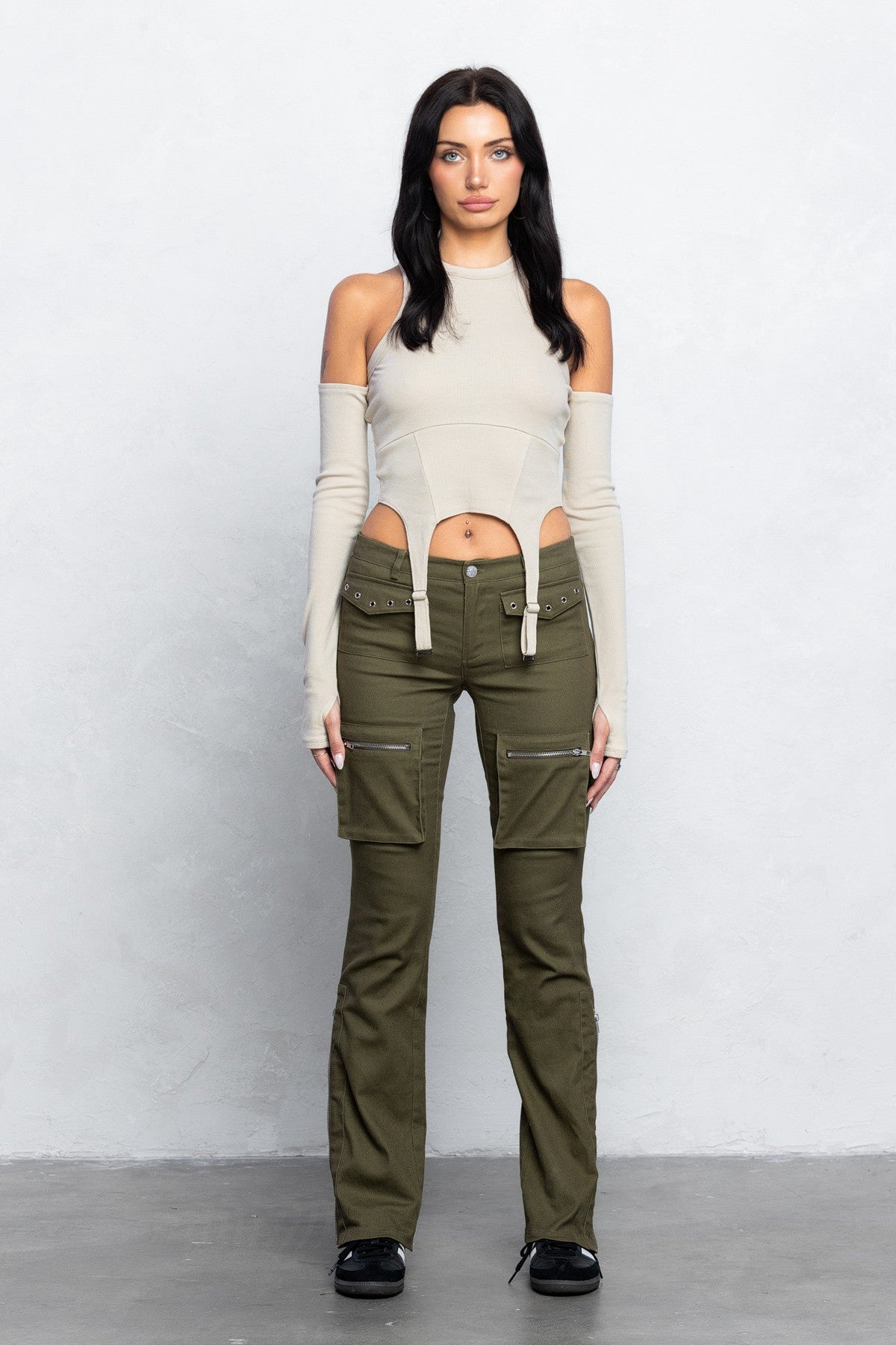 Cargo Bootcut Pants