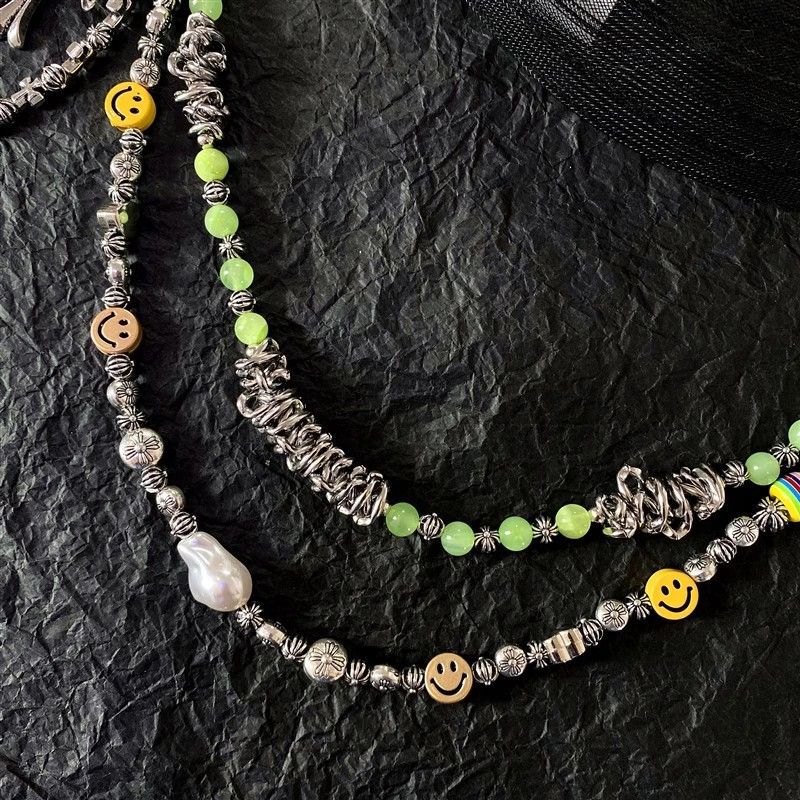 Smiley Acrylic bead Chain
