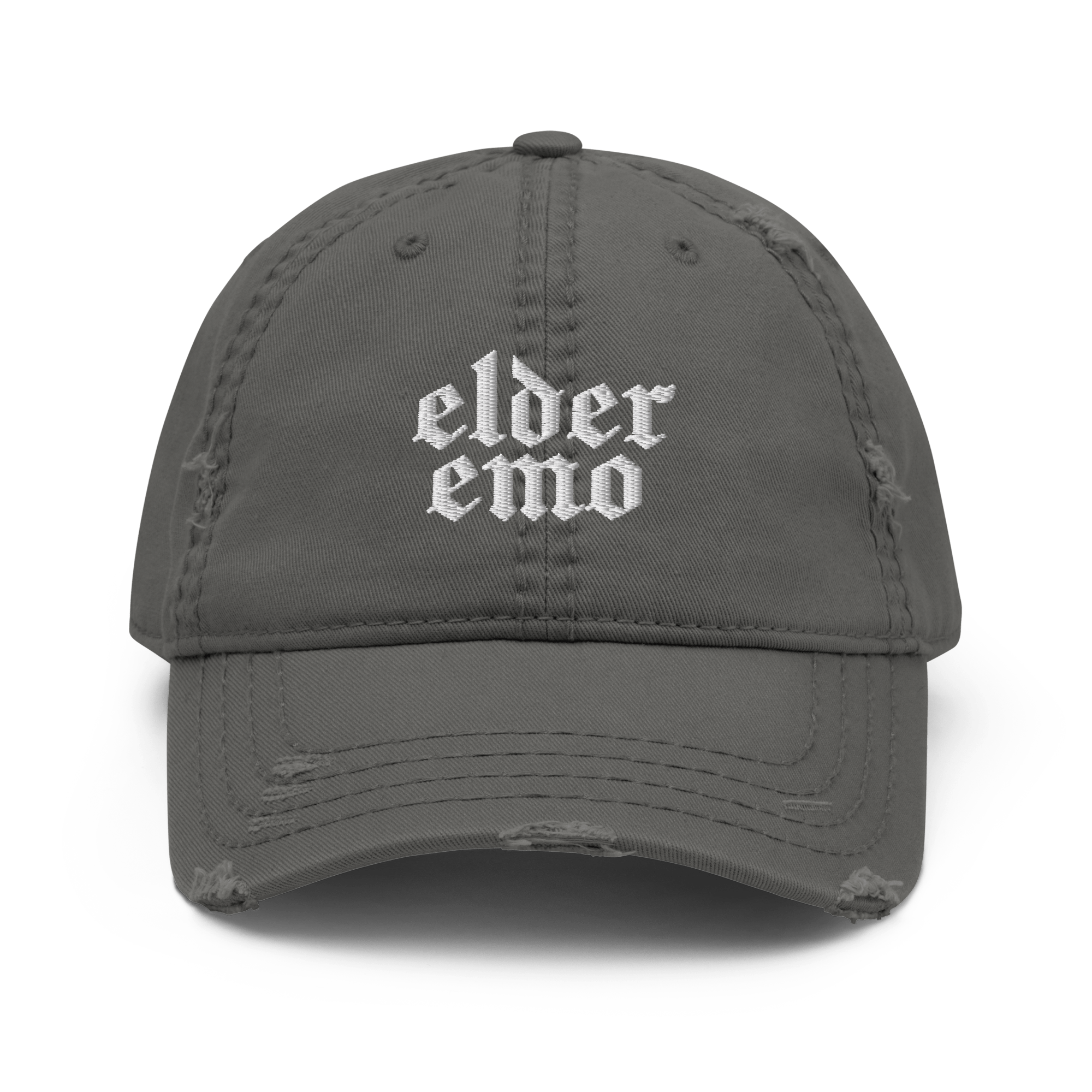 Unisex Elder Emo Distressed Dad Cap