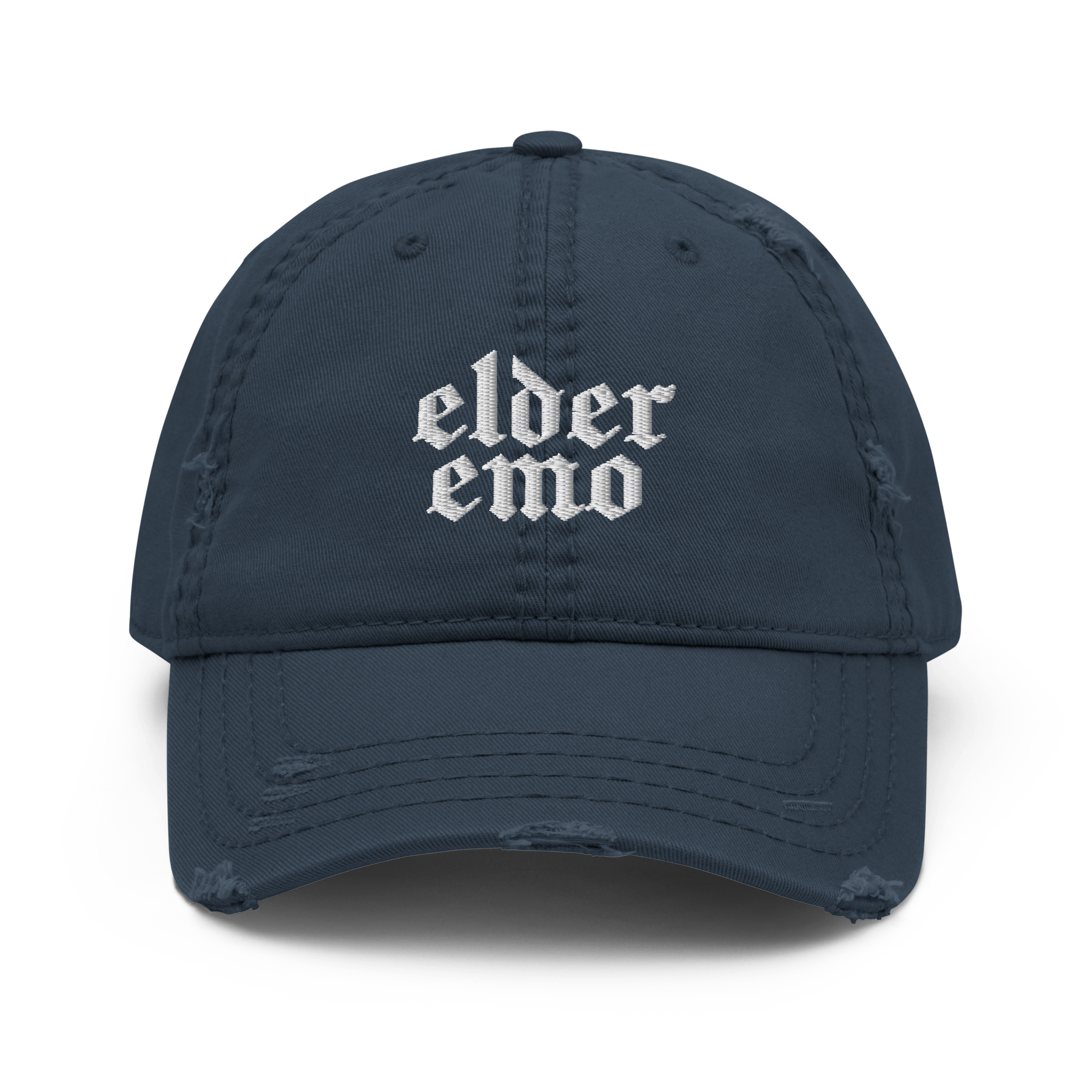 Unisex Elder Emo Distressed Dad Cap