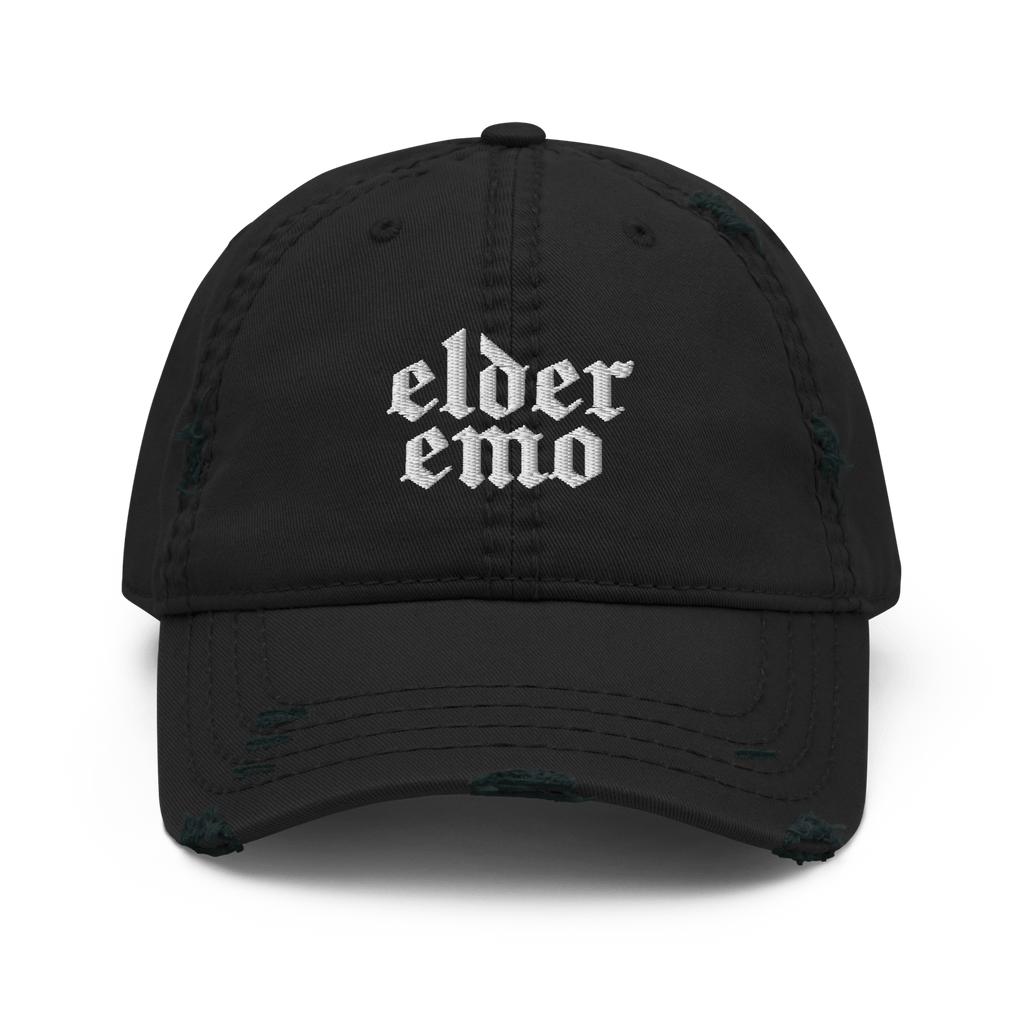 Unisex Elder Emo Distressed Dad Cap