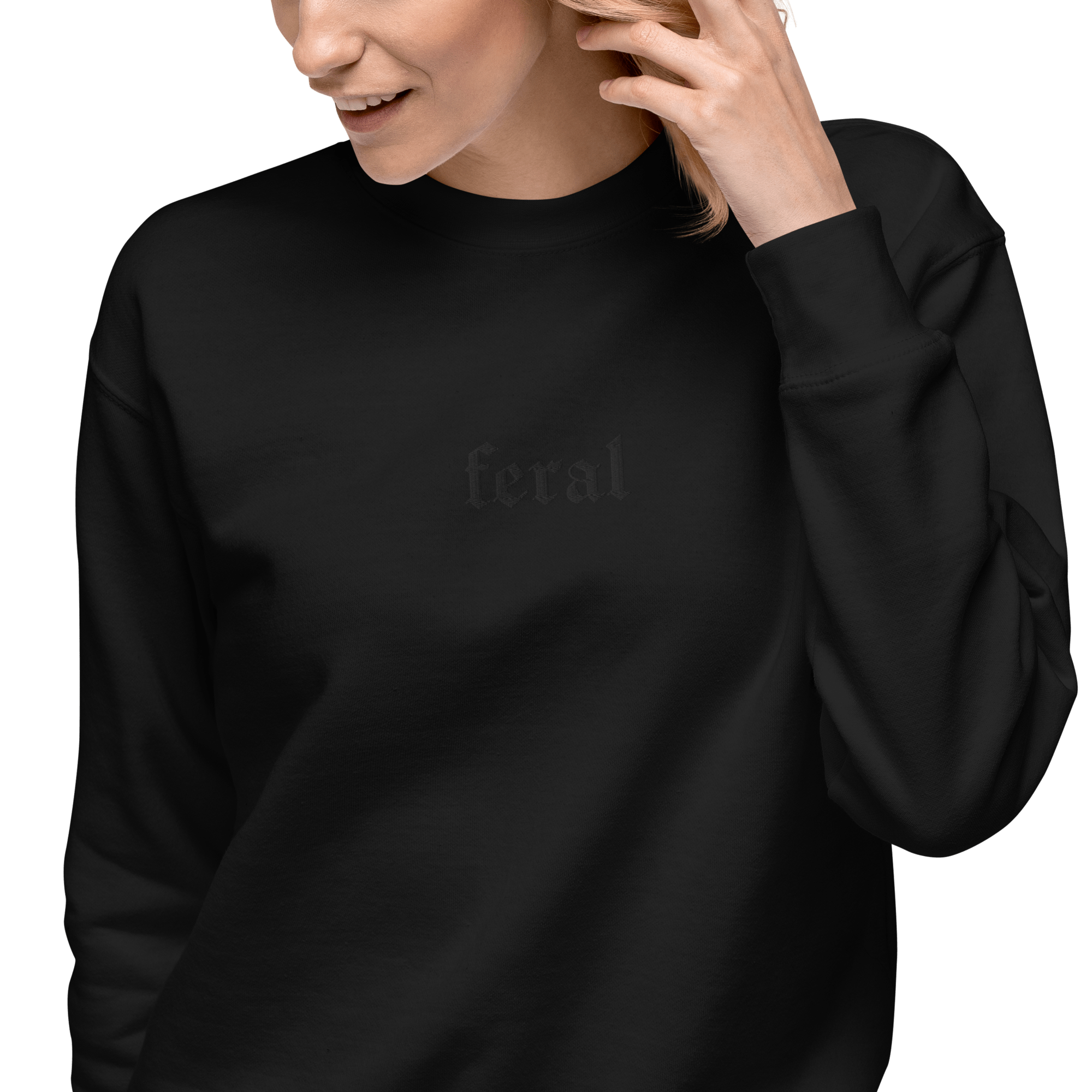 Feral Blackout Embroidered Sweatshirt