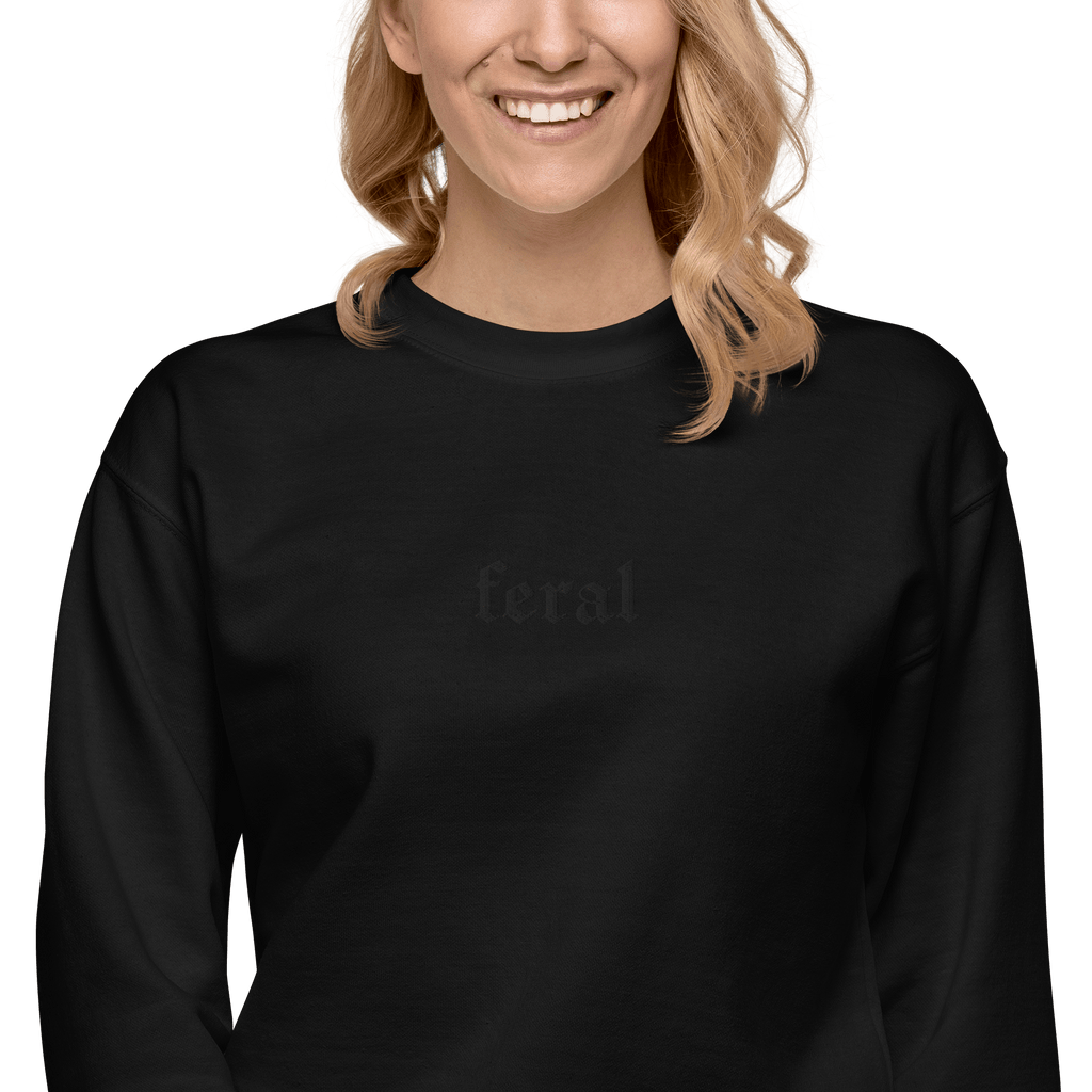 Feral Blackout Embroidered Sweatshirt