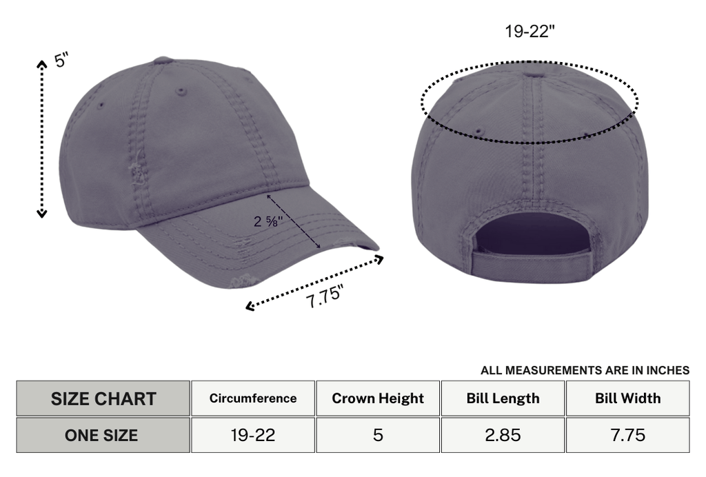 Goth Babe Distressed Dad Hat