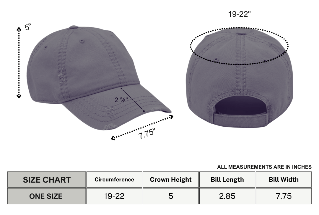 Goth Babe Distressed Dad Hat