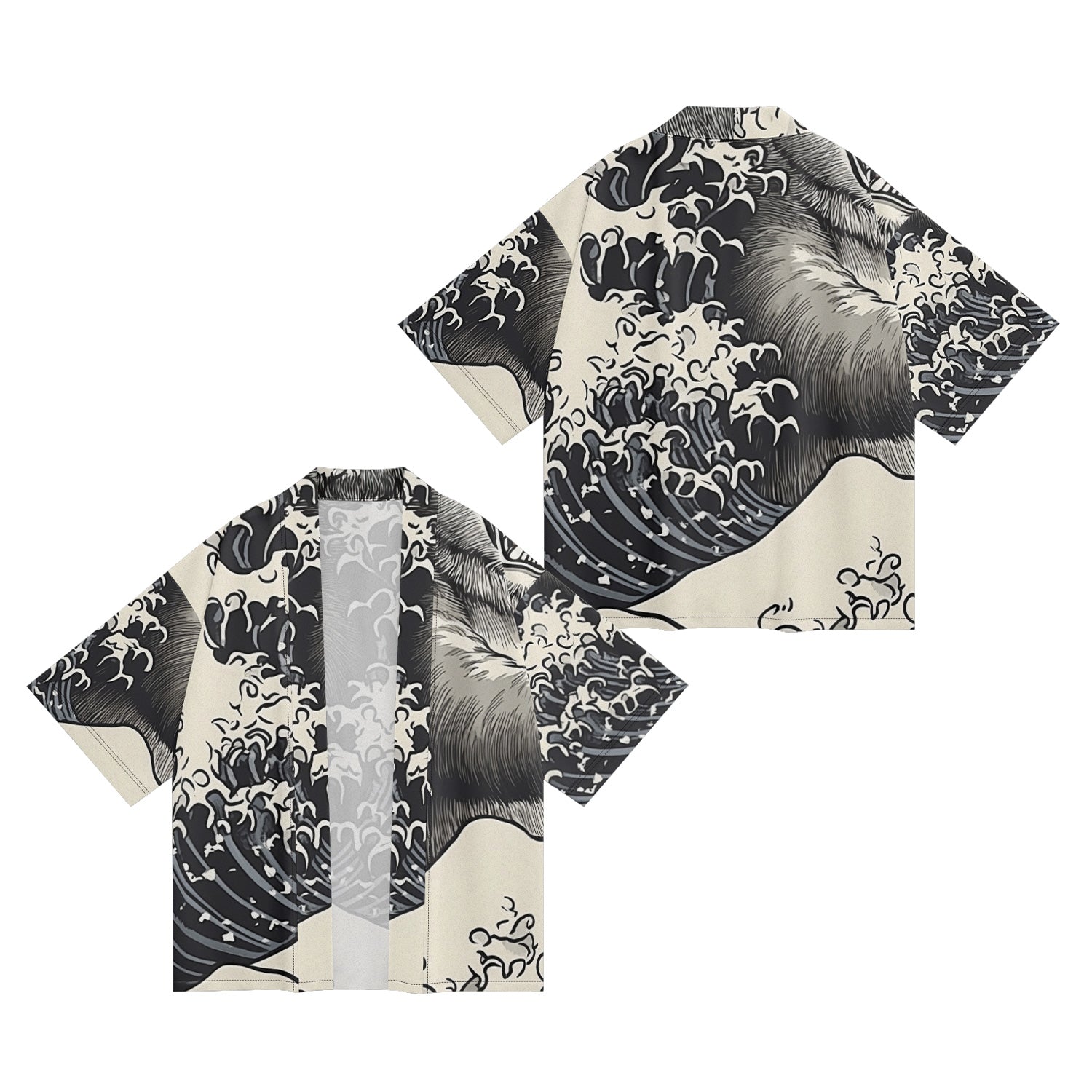 Unisex Raging Sea Kimono
