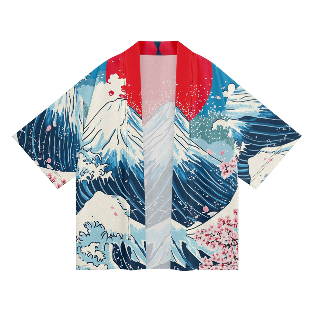 Unisex Fuji Waves Kimono