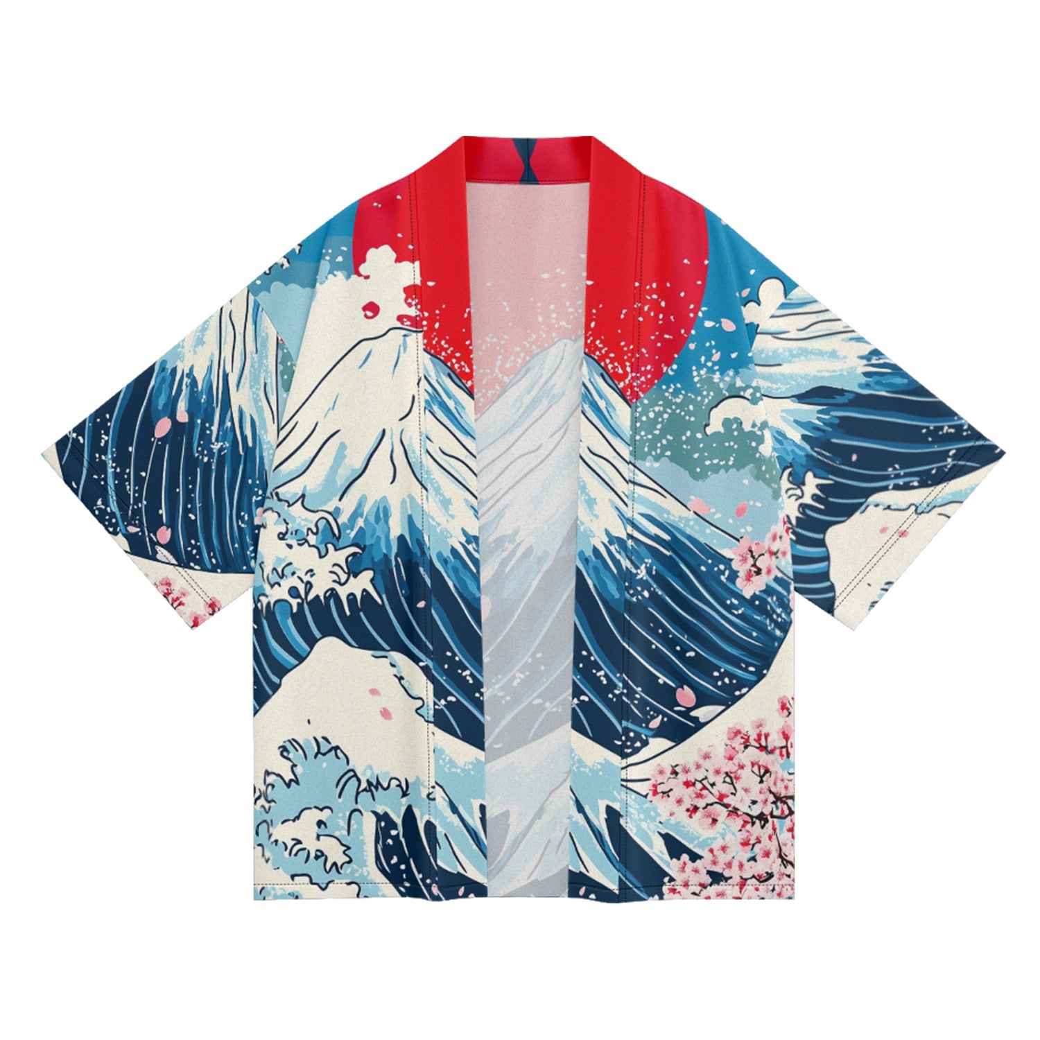 Unisex Fuji Waves Kimono
