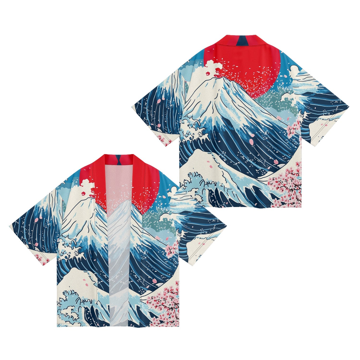 Unisex Fuji Waves Kimono