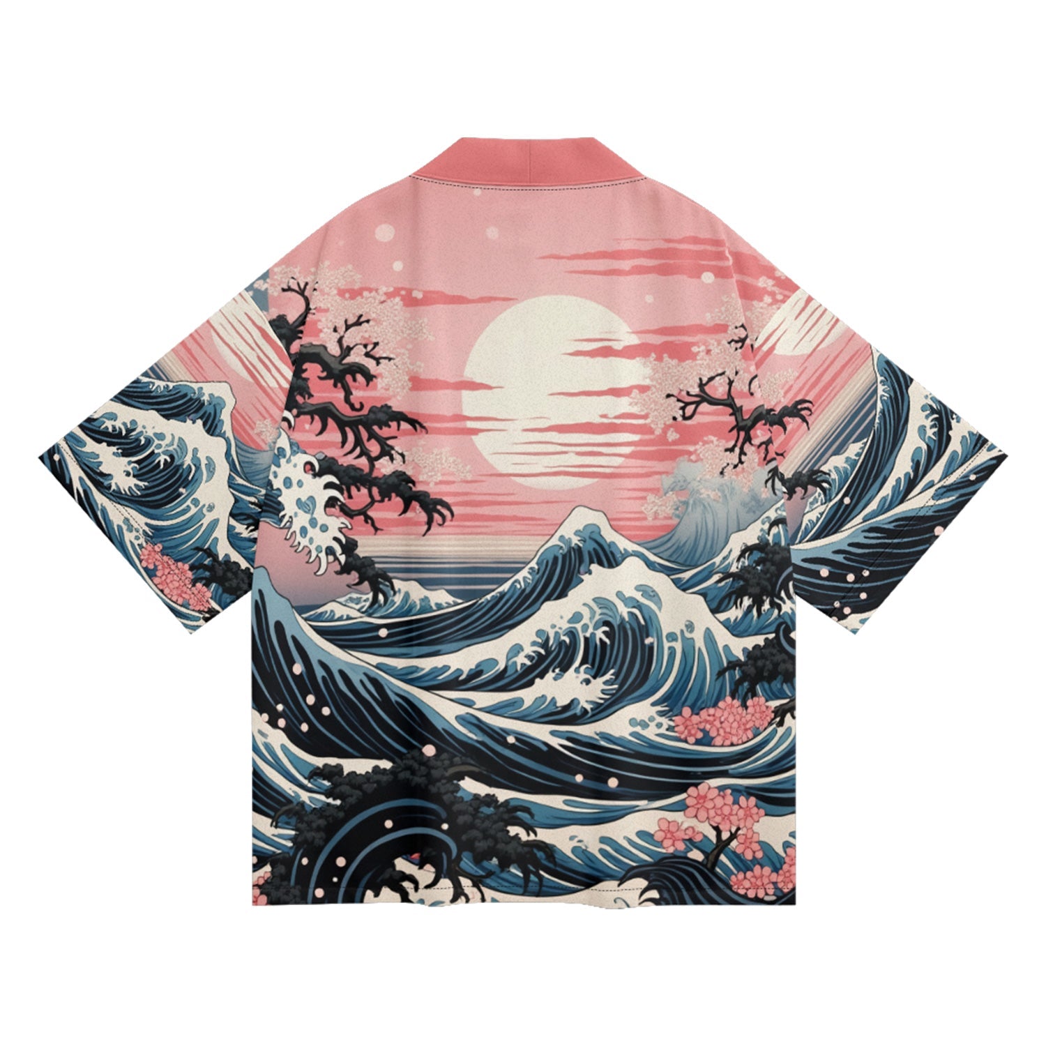Unisex Sunset Sea Kimono