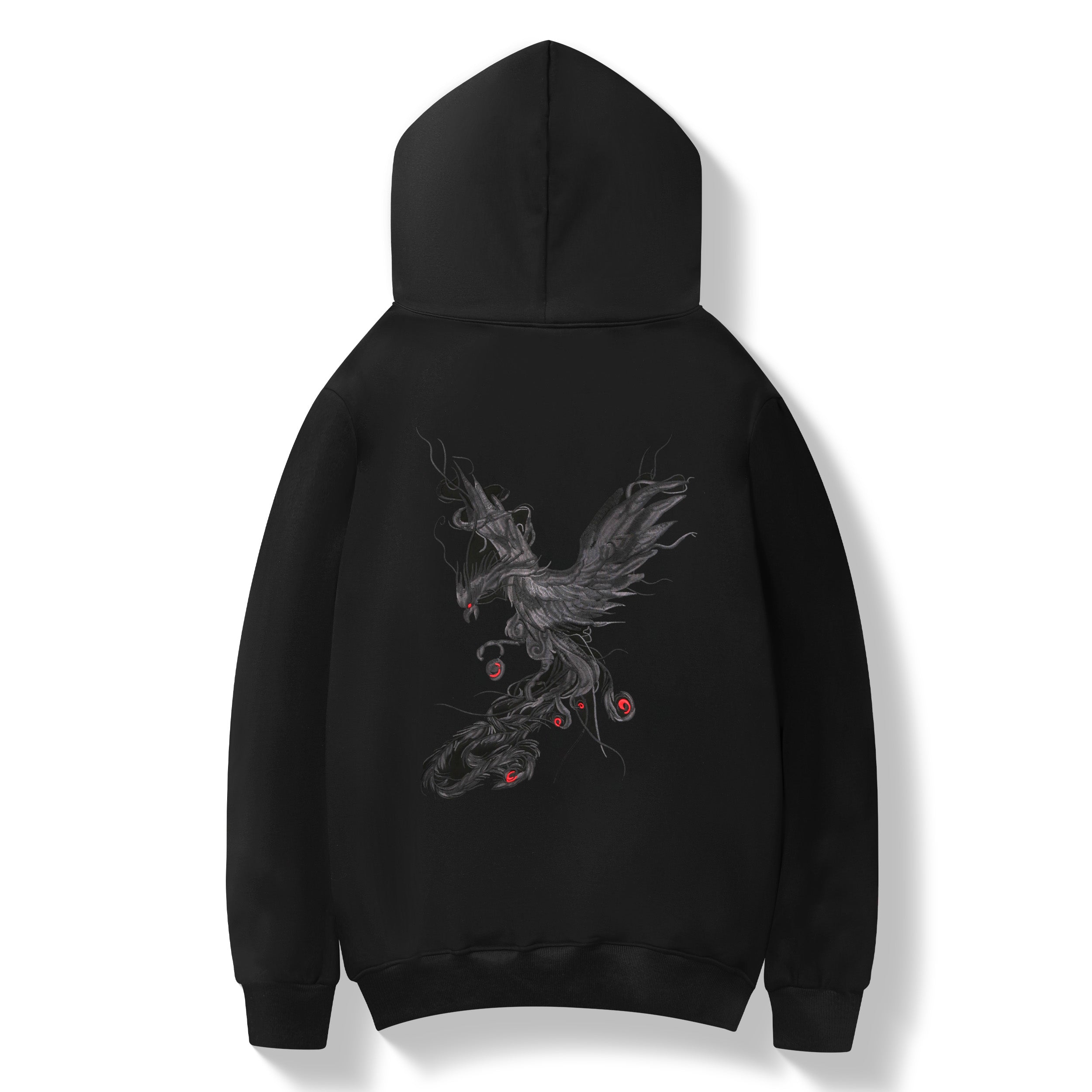 Unisex Striking Phoenix Embroidery Hoodie