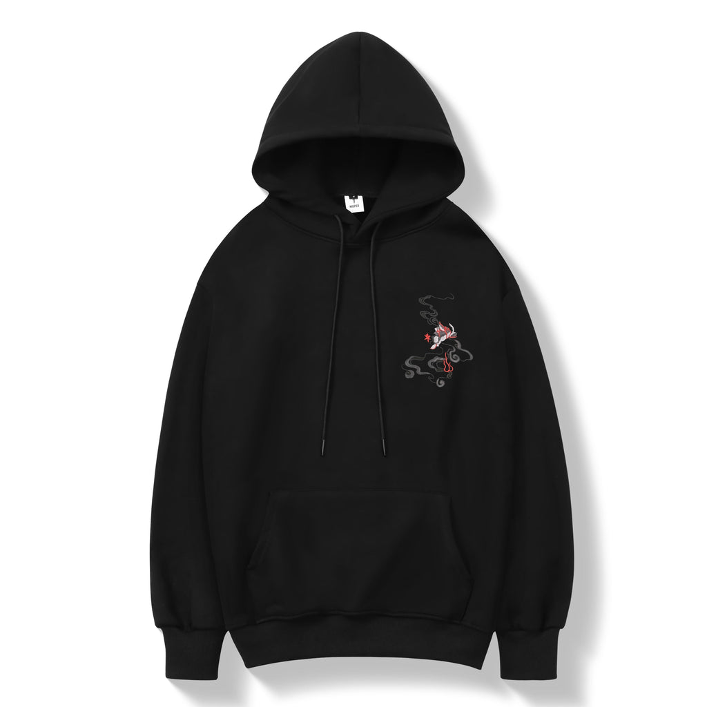 Unisex Striking Phoenix Embroidery Hoodie