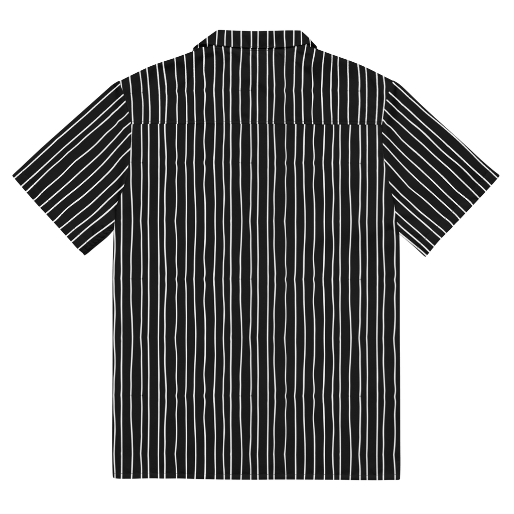 Unisex Pumpkin King Pinstripes Button-Up Shirt