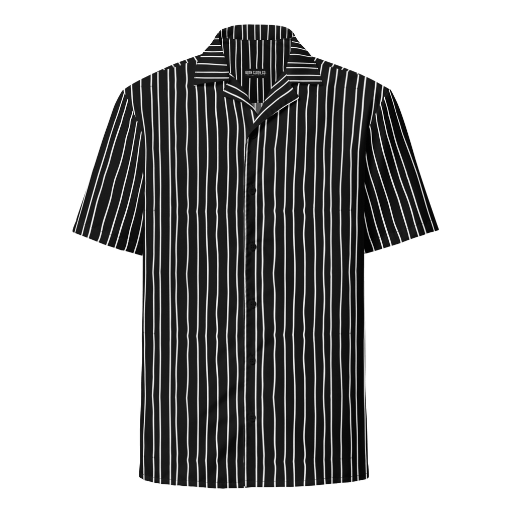 Unisex Pumpkin King Pinstripes Button-Up Shirt