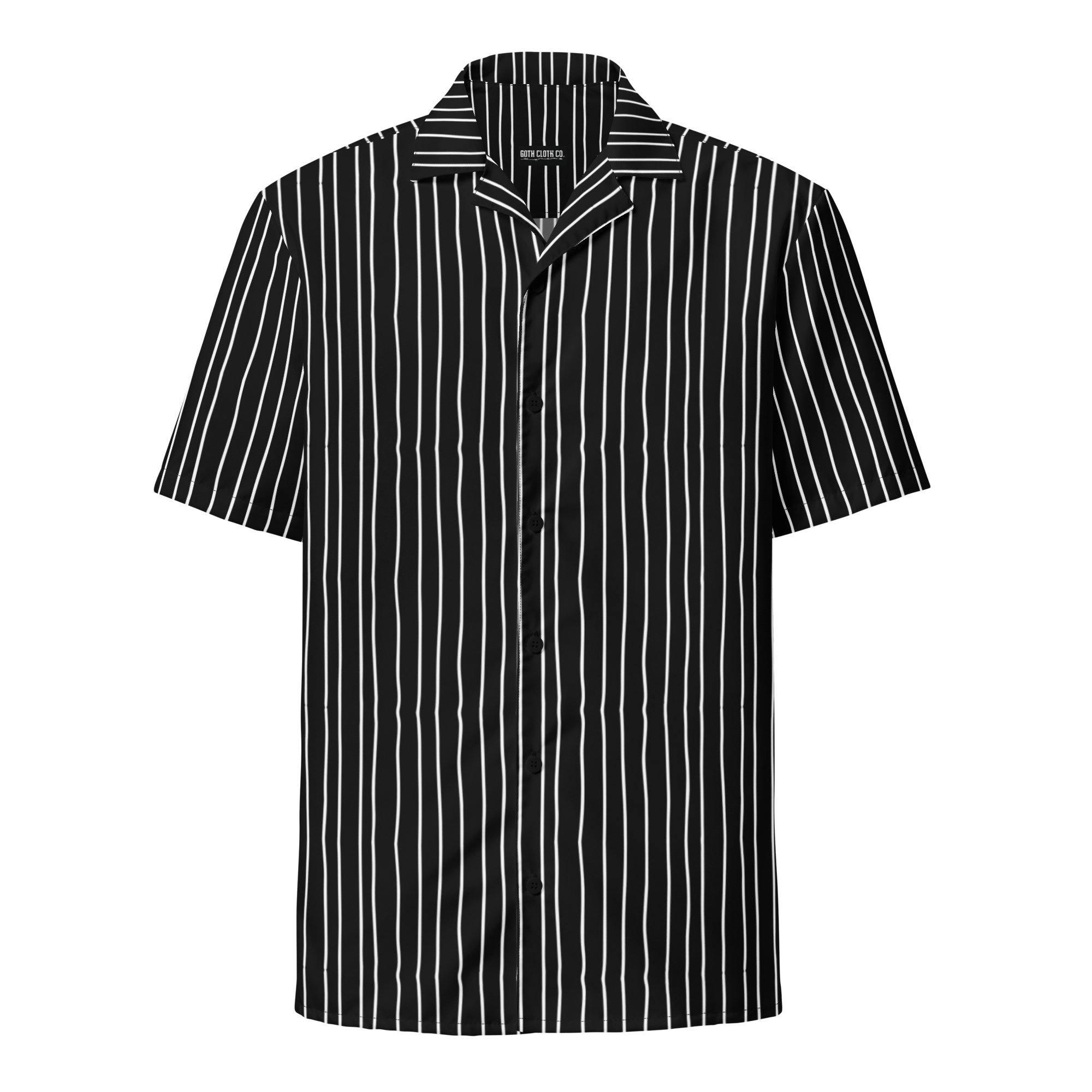 Unisex Pumpkin King Pinstripes Button-Up Shirt